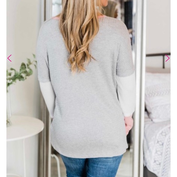 Try To Get It Right Mauve Colorblock Blouse - Picture 5 of 9